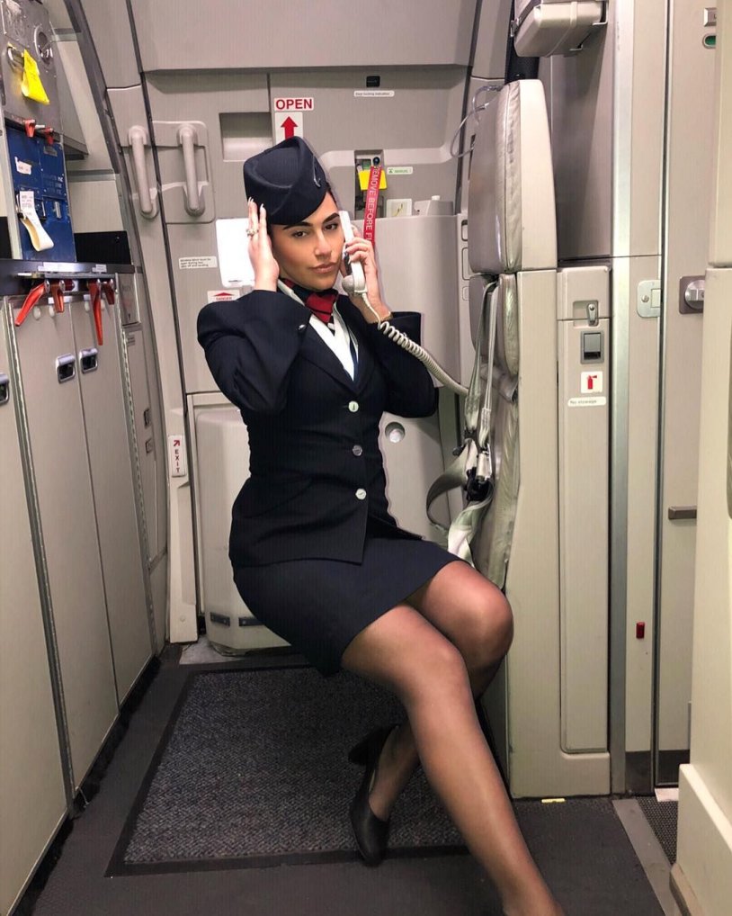 Danica Collins stewardess