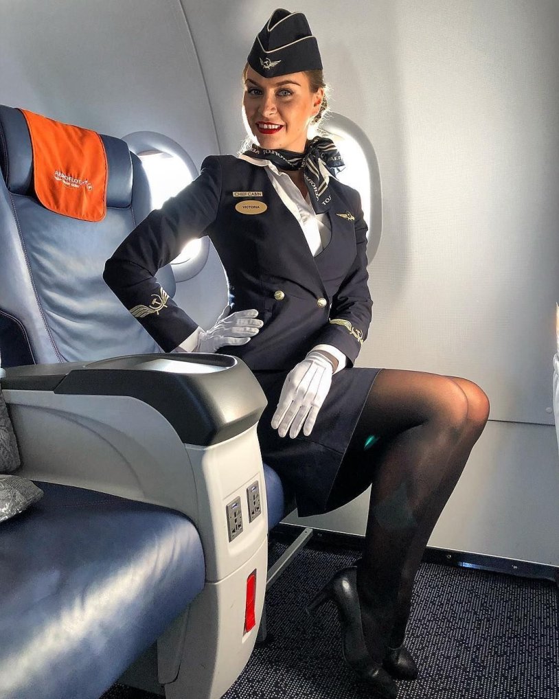 Flight attendant Alisa Aeroflot