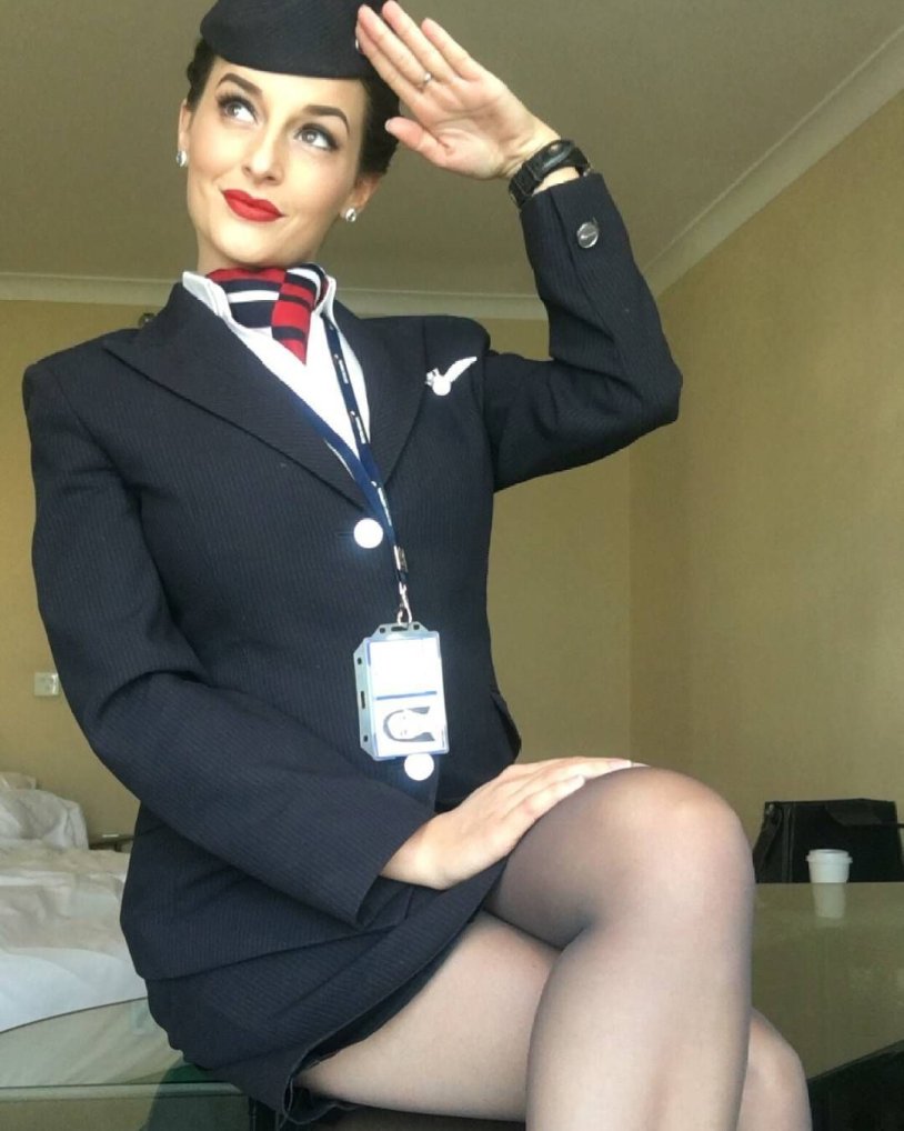 Claire Castel flight attendant