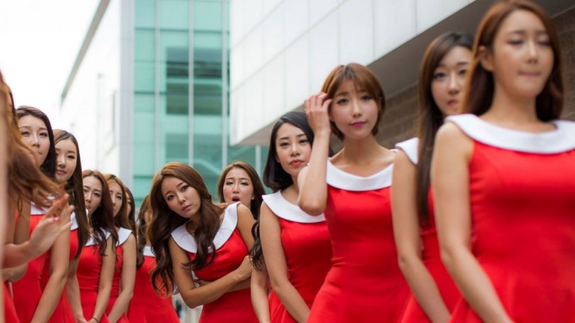 Different Asian women in one photo