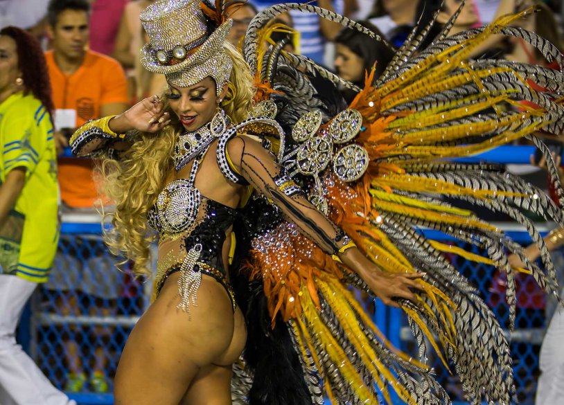 Brazilian women at the carnival in Rio de Janeiro