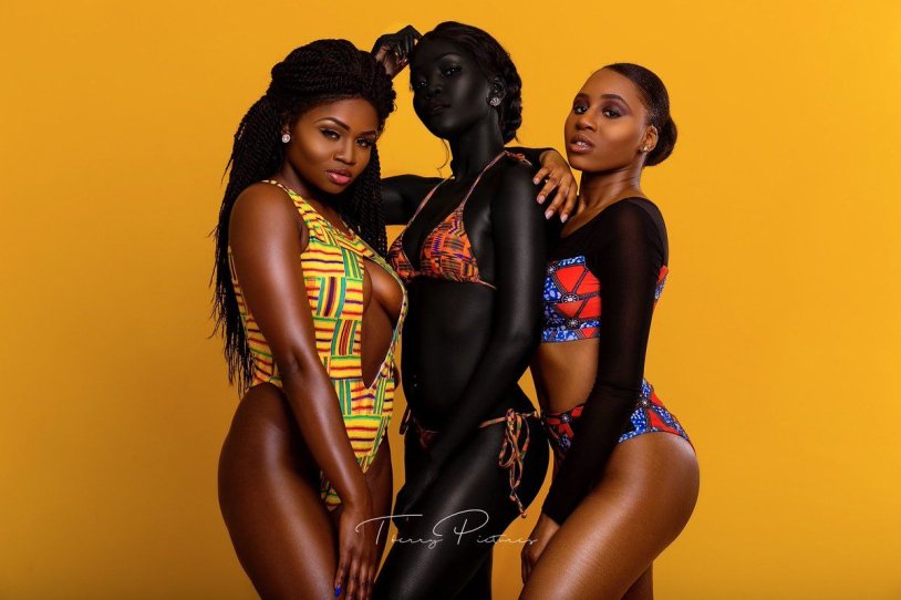 African bikini girls in love