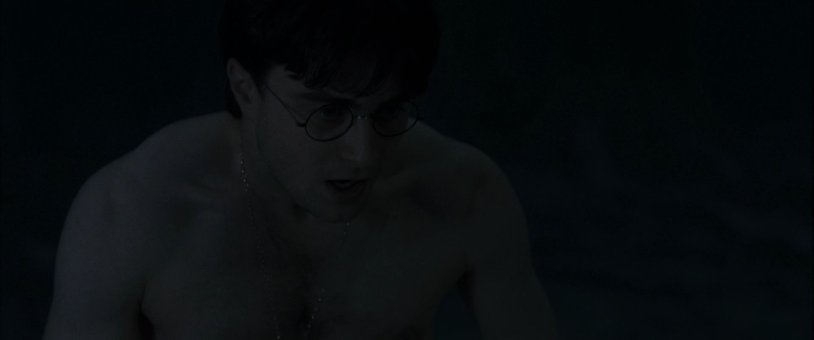 Daniel Radcliffe Goblet of Fire in the bathroom