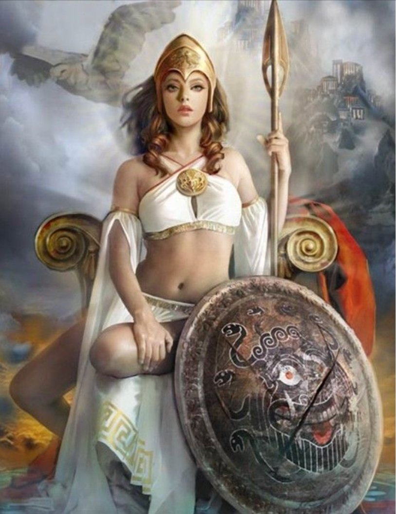 Goddess of ancient Greece Athena fantasy