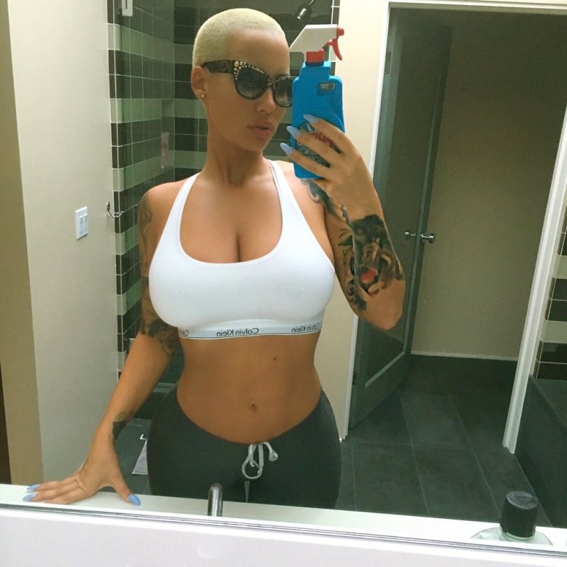 Amber Rose in Lingerie