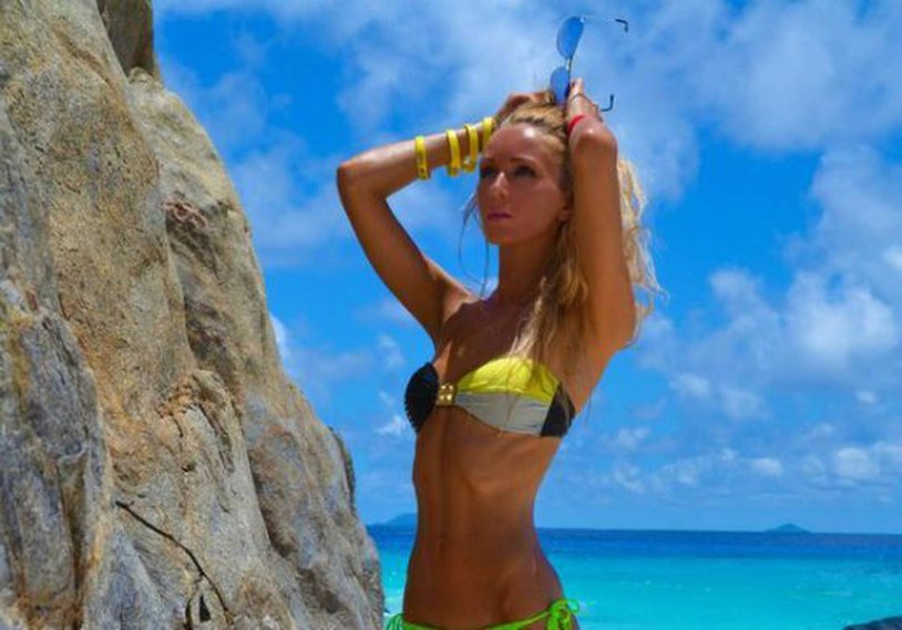 Maria Zakharova in a swimsuit