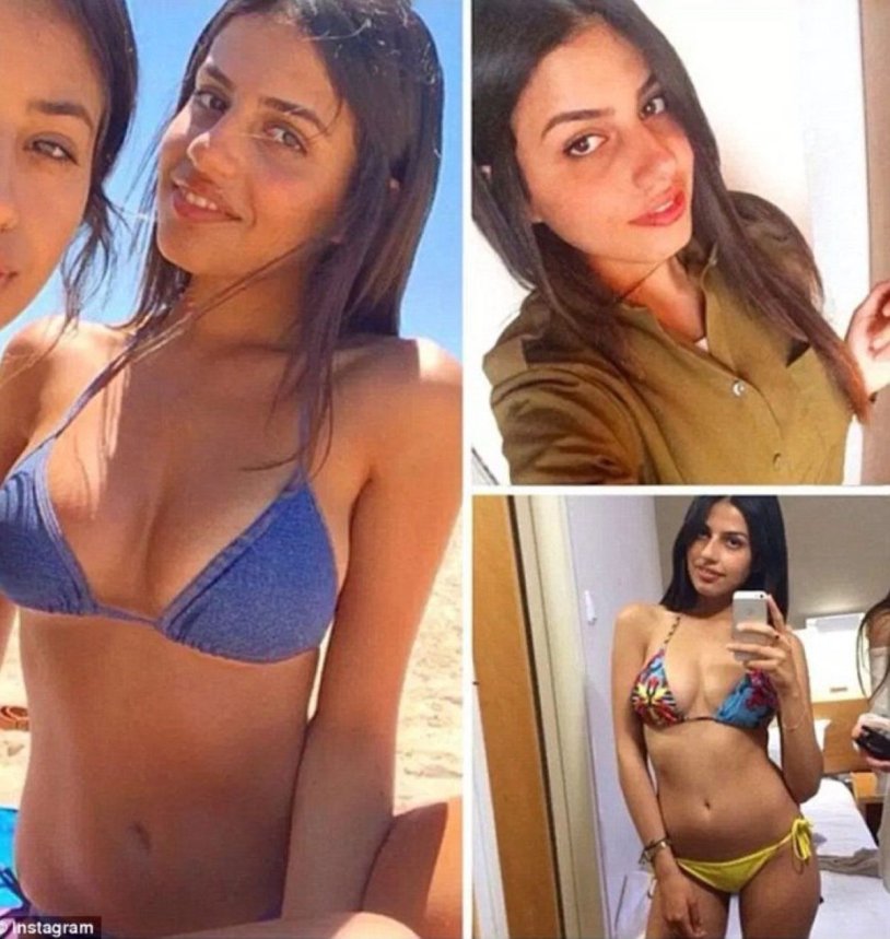 Israeli army girls on the beach