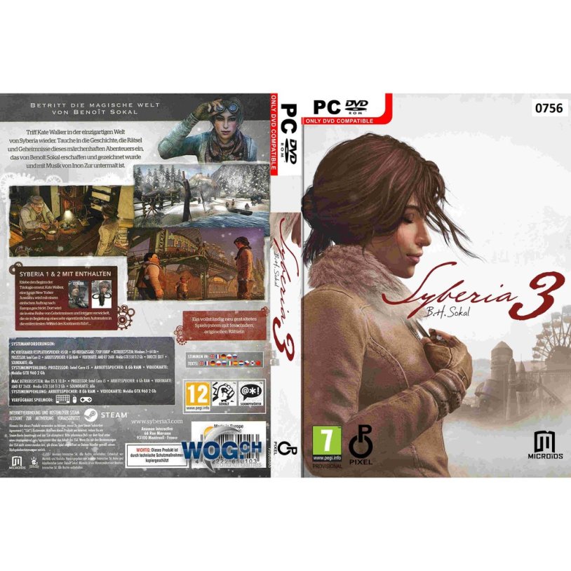 Syberia ps2 cover
