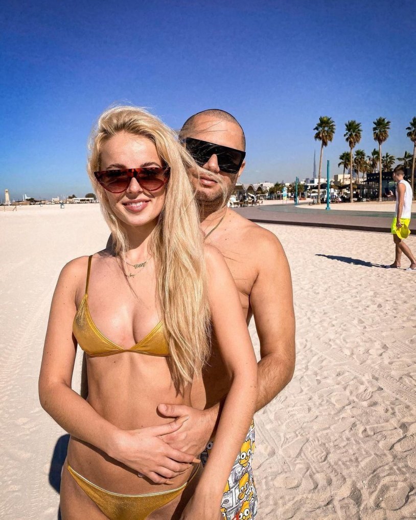 Monika Bagarova in a swimsuit