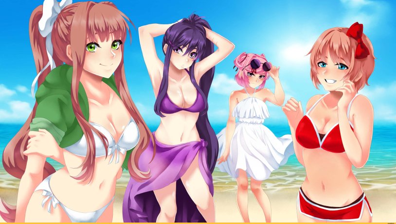DDLC Monica in swimsuit