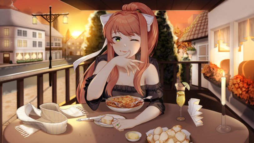 Doki Doki Literature Club Monika