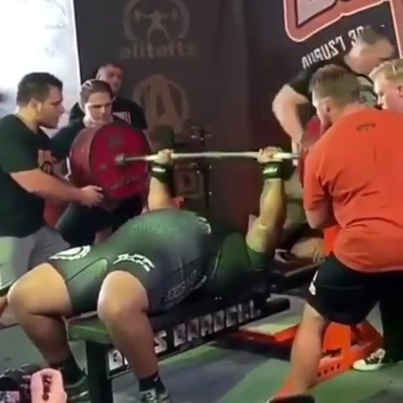 Kirill Sarychev bench press record