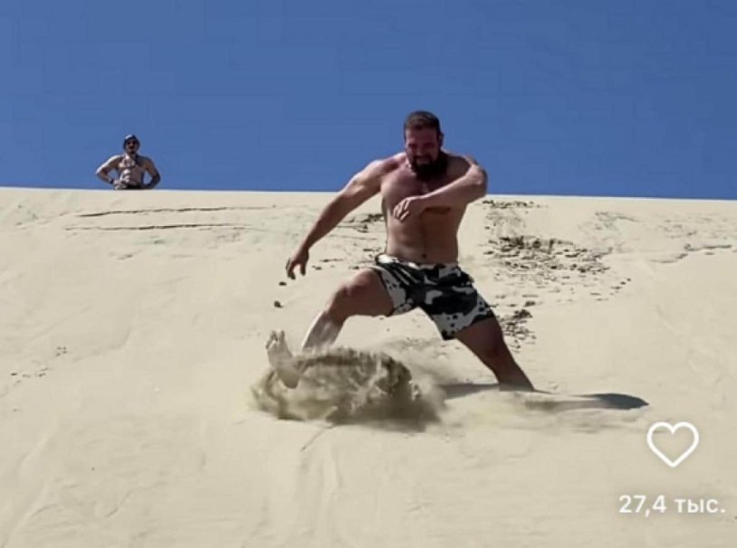 Run on the dunes in Kaliningrad
