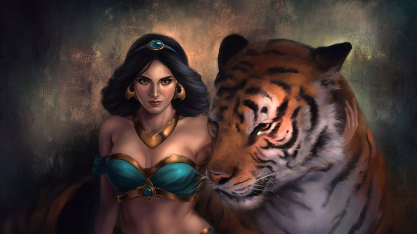 Jasmine and tiger