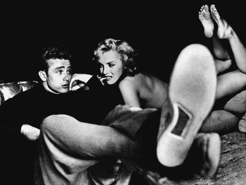 James Dean and Monroe