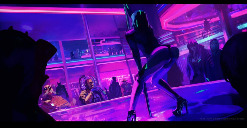 Cyberpunk 2077 strip club