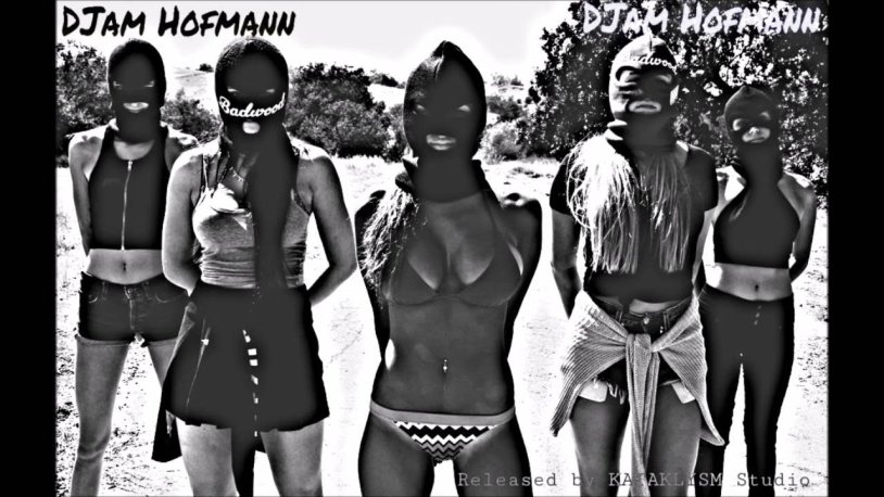 Gang of girls in masks