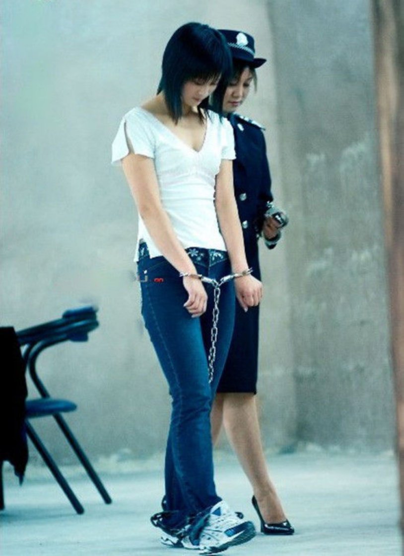 Beautiful Chinese women before the death penalty