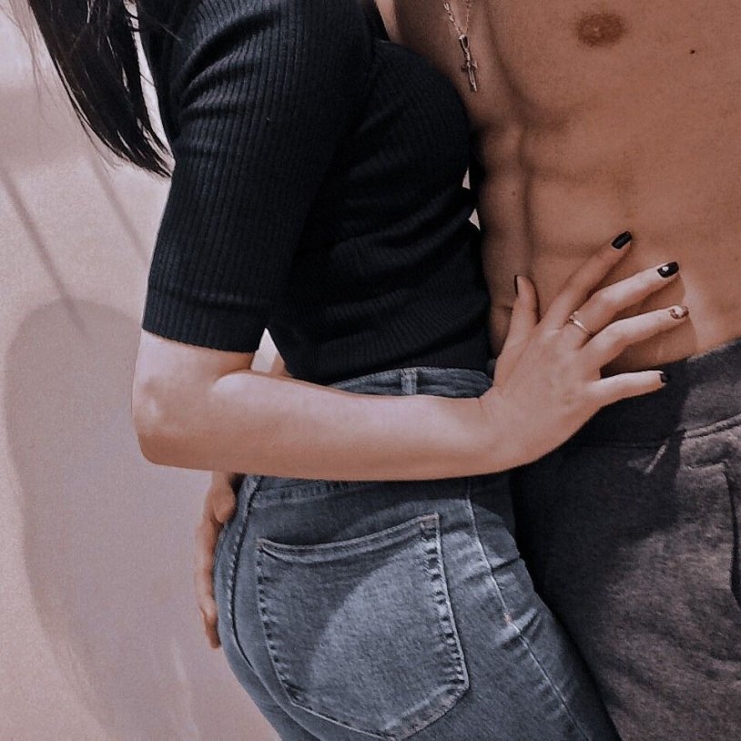 Girl's hand on the press