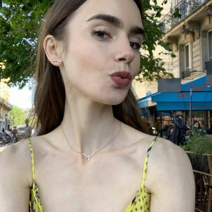 Lily collins selfie