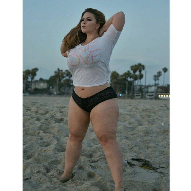 Plus size model Abigail Gershon