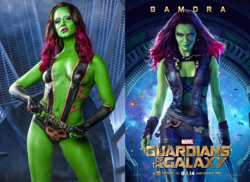 Gamora Guardians of the Galaxy actress nude