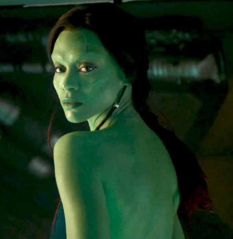 Zoe Saldana Gamora nude
