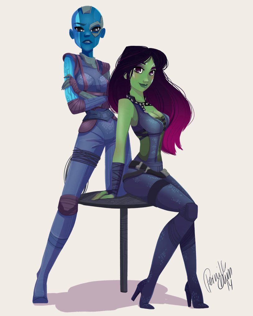 Marvel Gamora and Nebula
