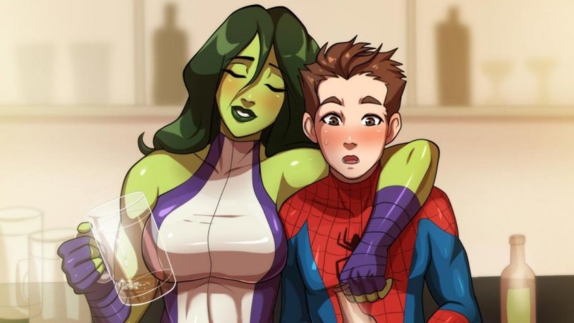 Marvel Woman Hulk and Spiderman
