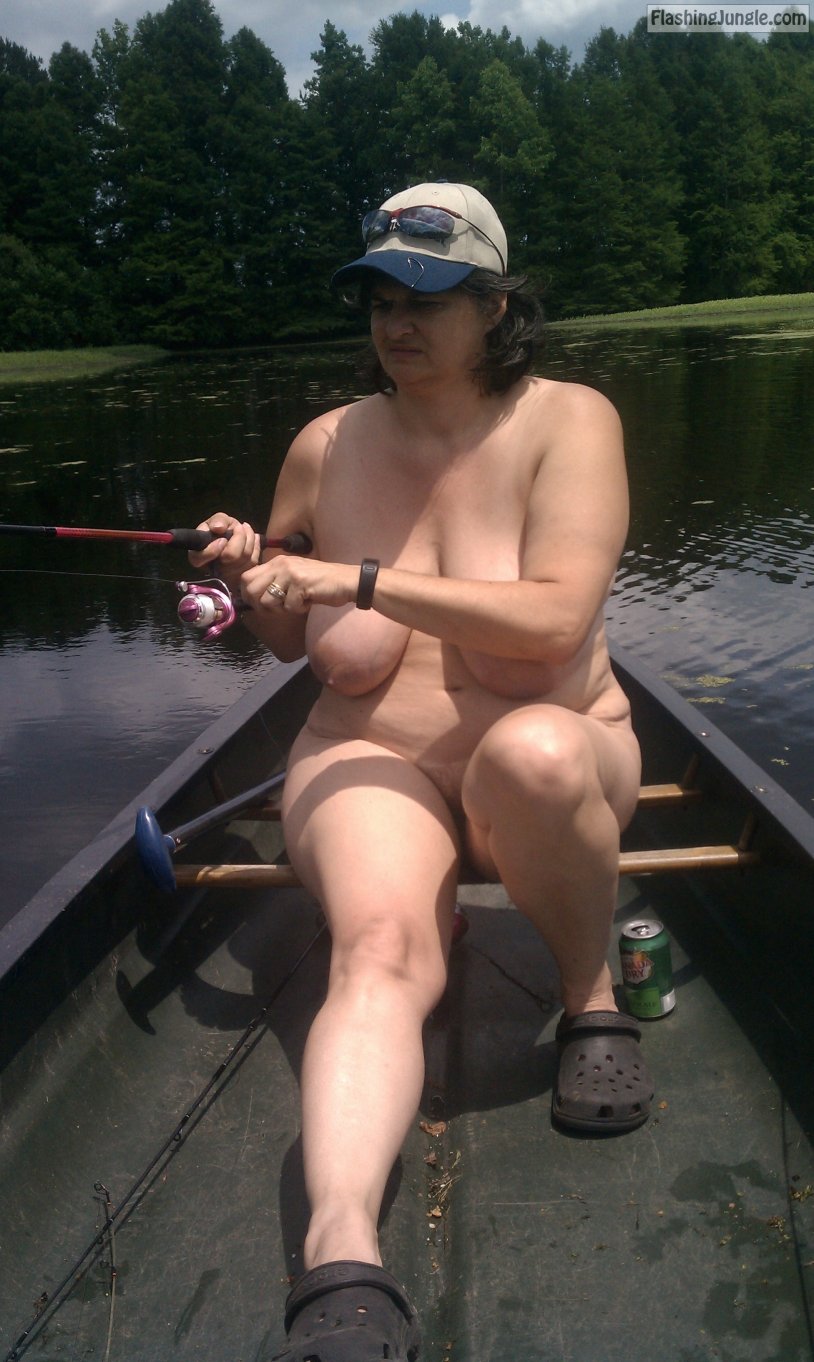 Fishing nude