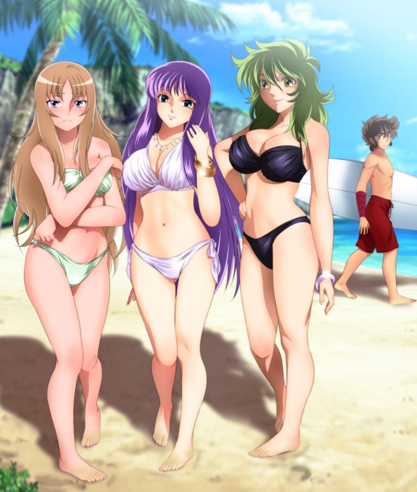 Harem on the beach