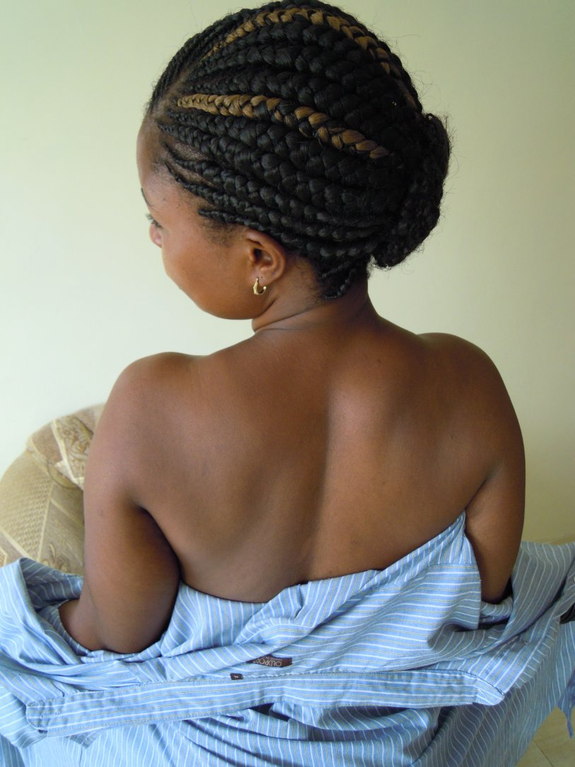 Naked African women in nature