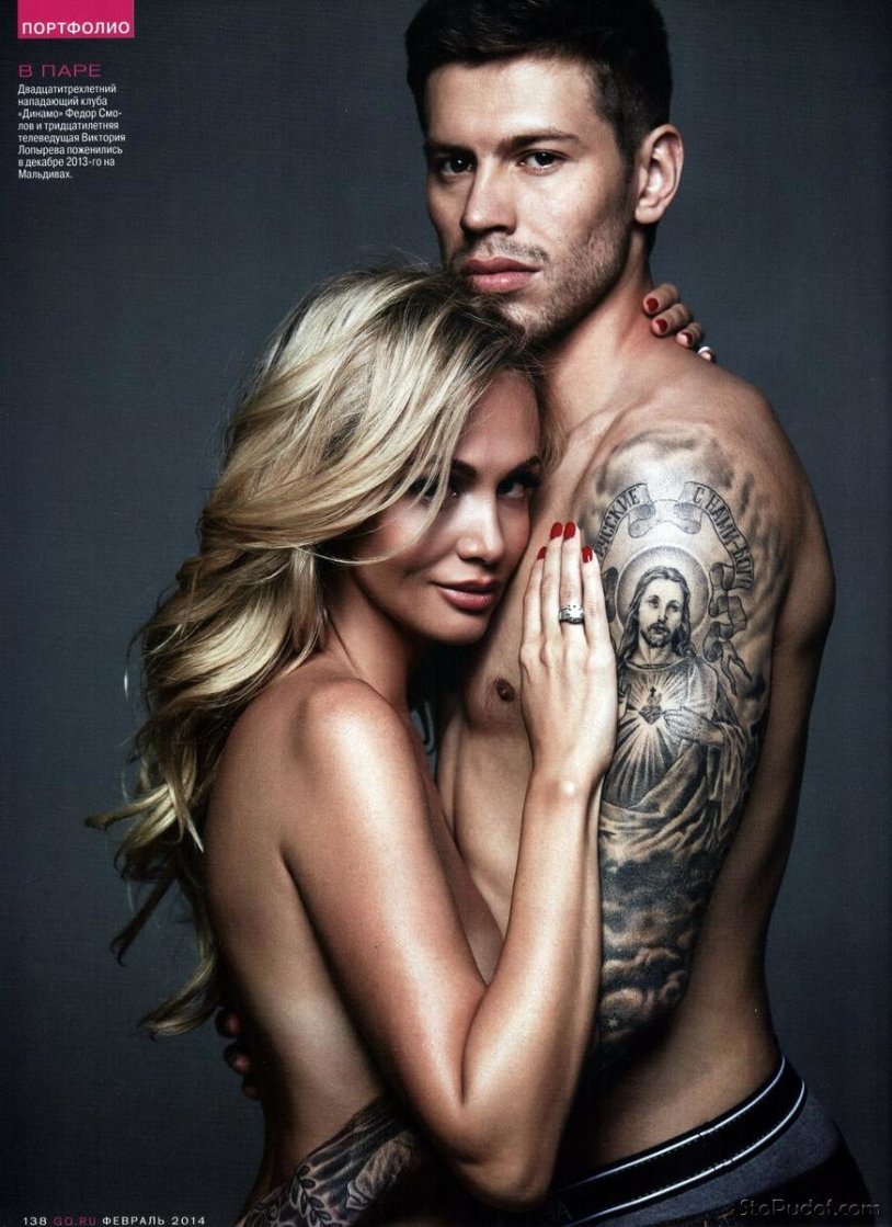 Fedor Smolov and Victoria Lopyreva