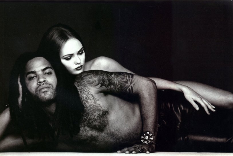 Vanessa Paradis and Lenny Kravitz