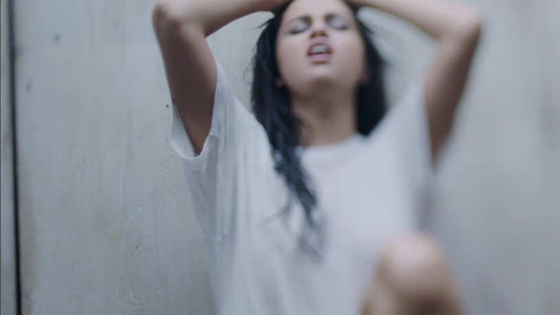 Girl in a wet white t-shirt