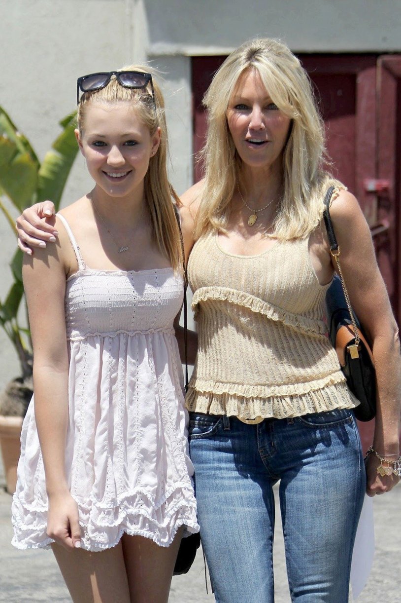 Heather Locklear with her daughter