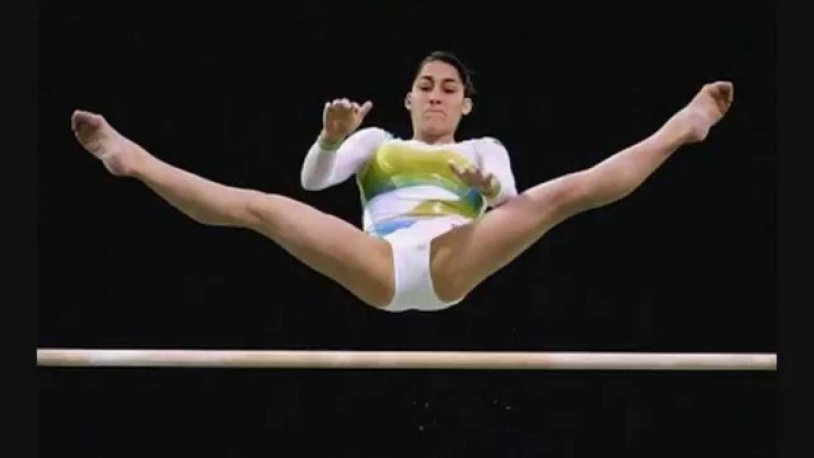 Gymnastics in panties
