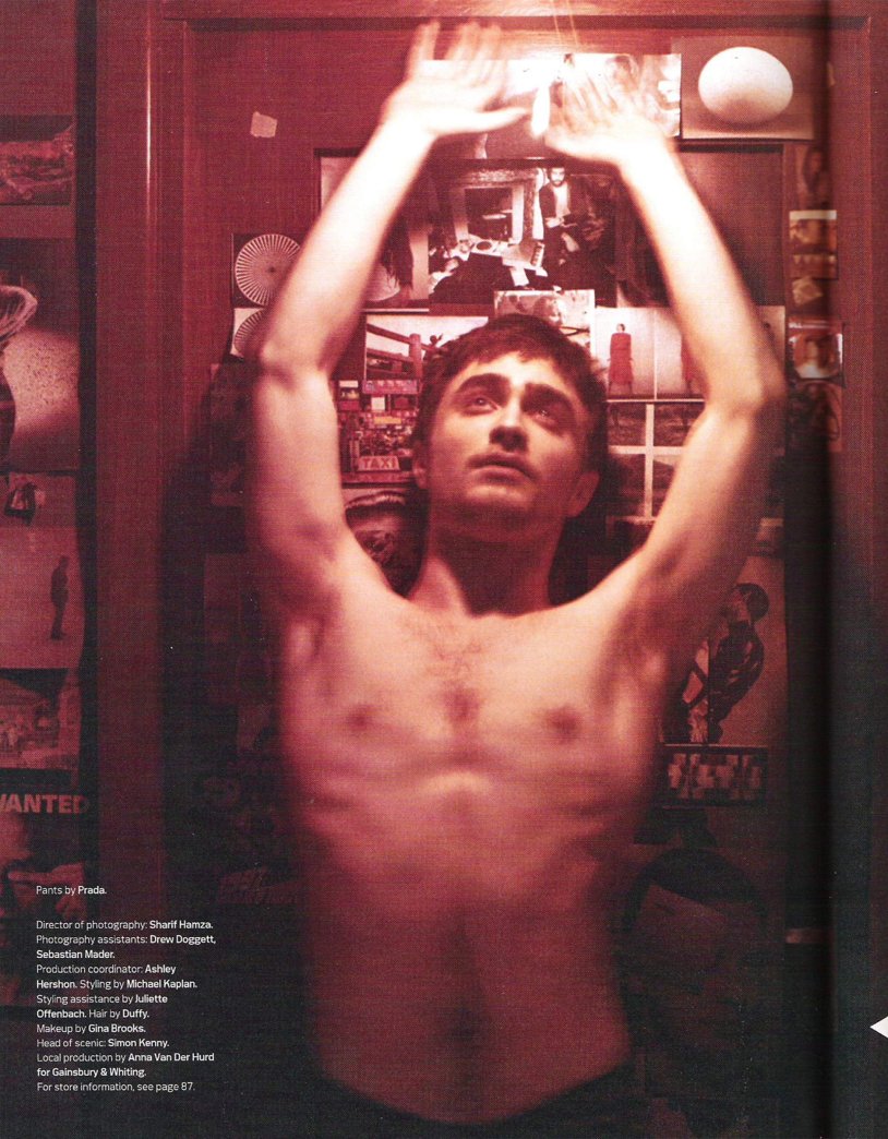 Daniel Radcliffe small shirtless