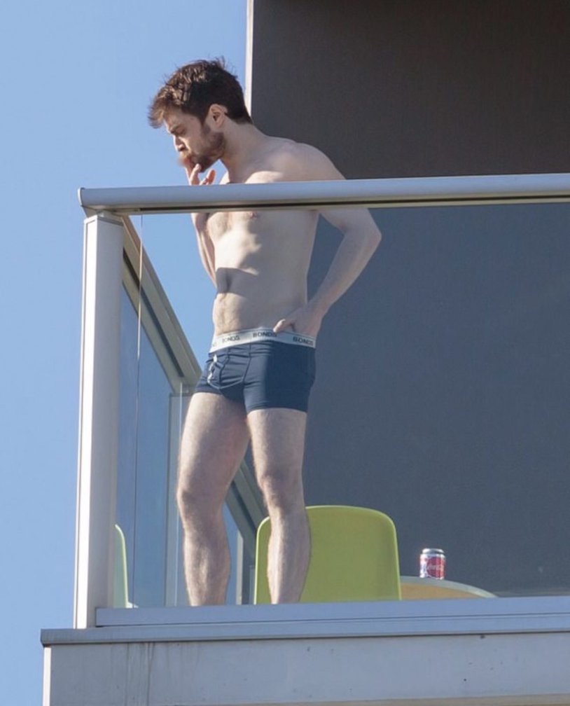 Daniel Radcliffe in shorts