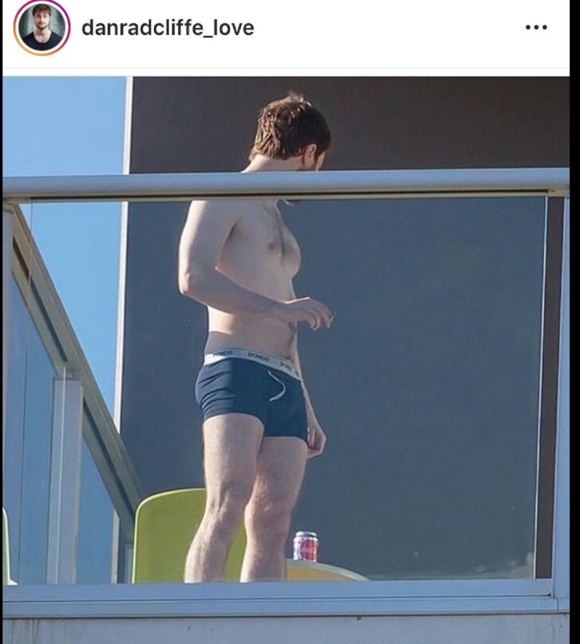 Daniel Radcliffe in shorts