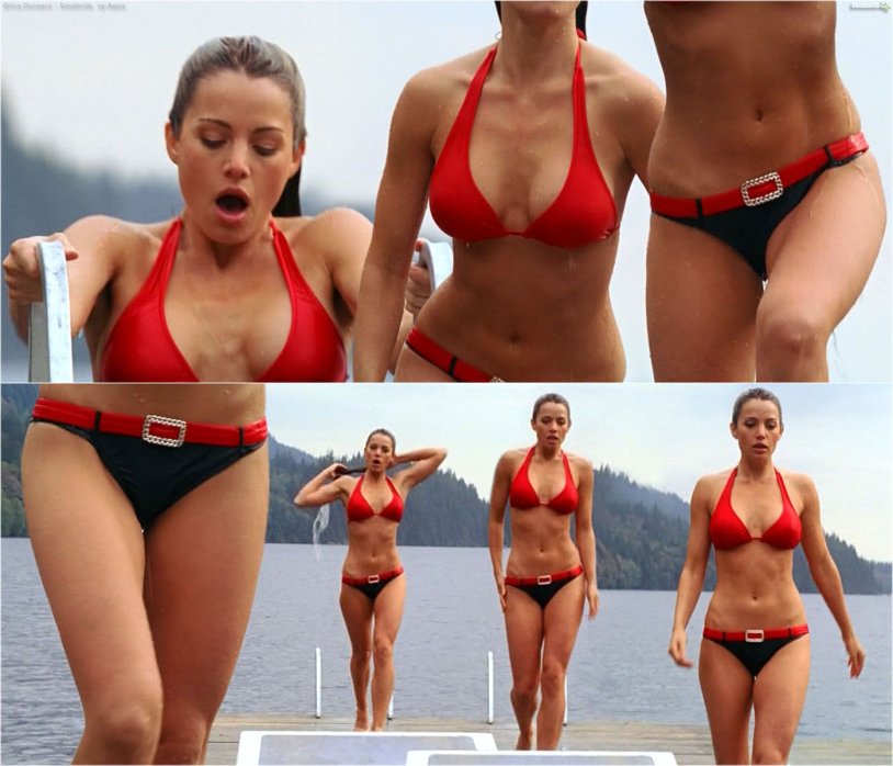 Erica Durance in bikini