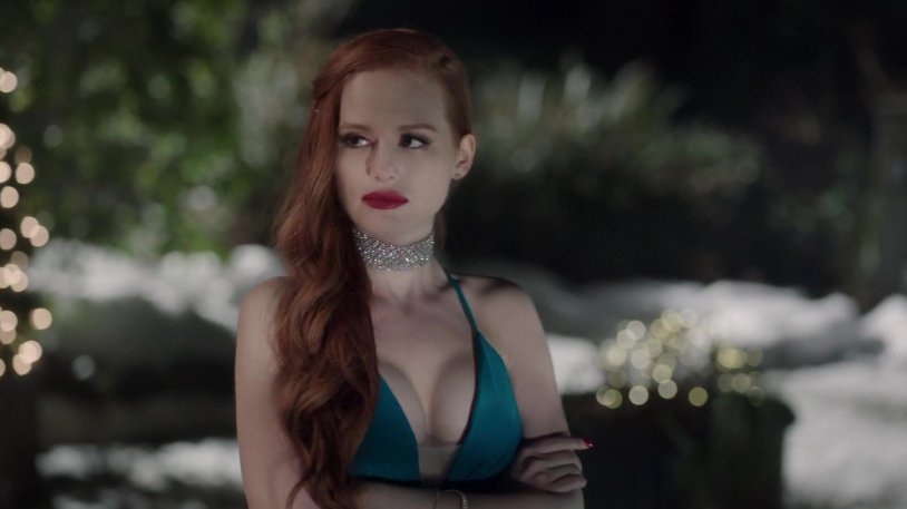Cheryl in a Riverdale swimsuit