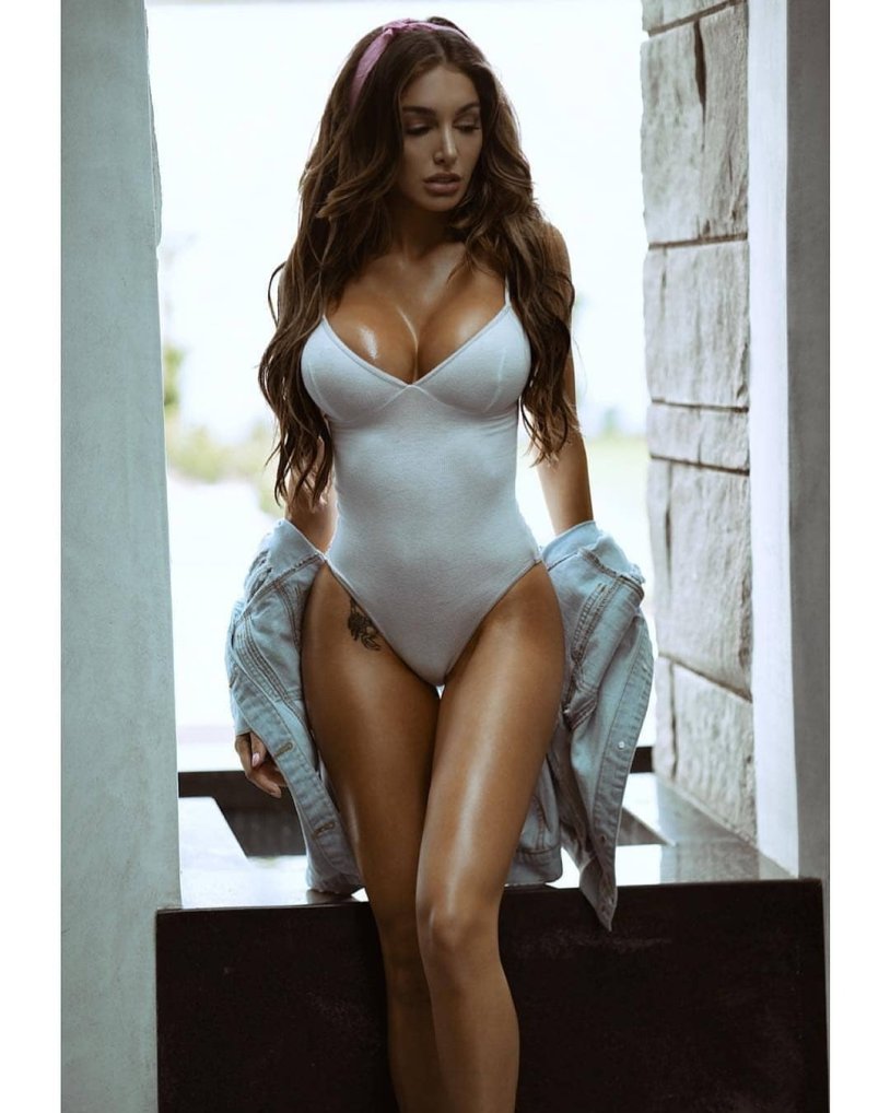 Julianne Kissinger in a dress