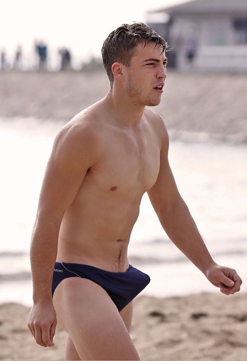 Handsome boys with erections