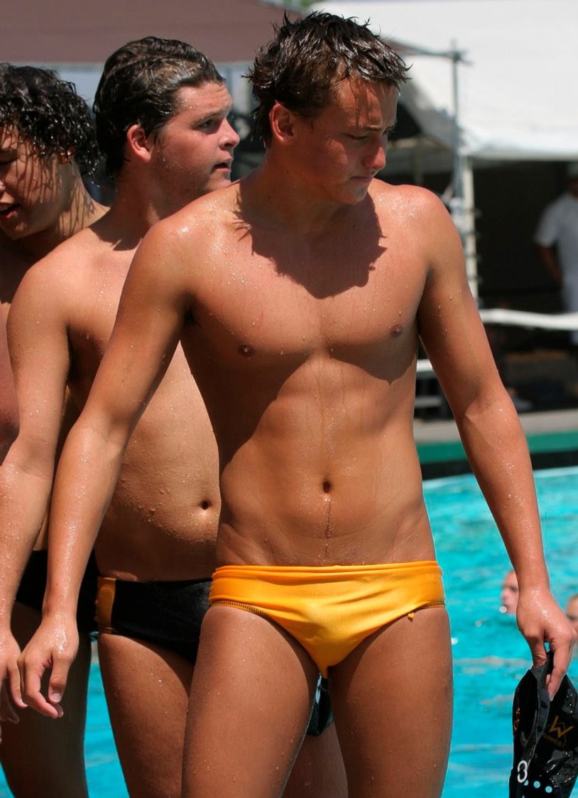 Boy erect on the beach