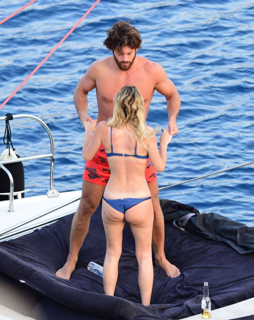 Can Yaman and Diletta Leotta on a yacht