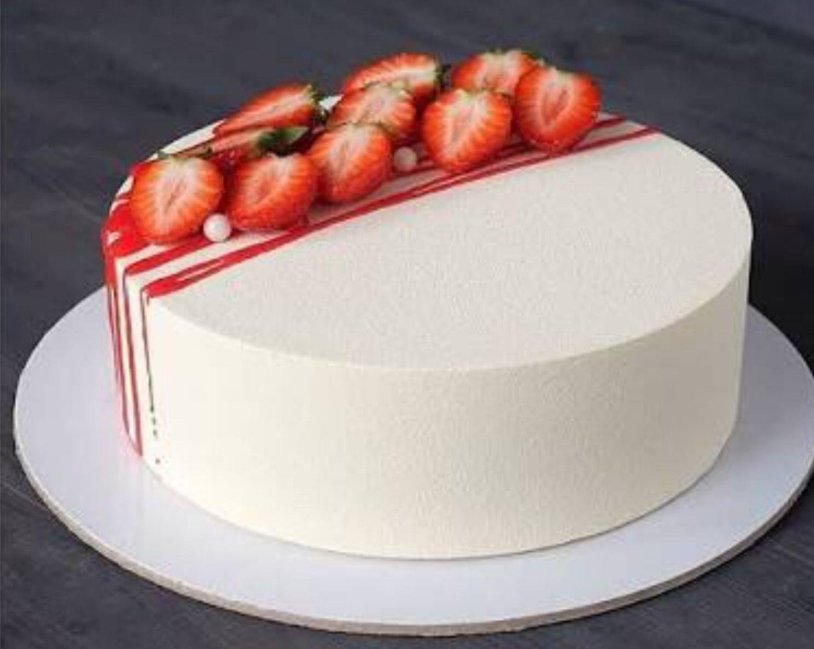 Strawberry cake decor