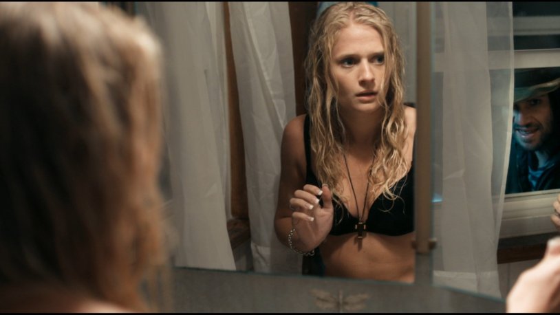 Carly Schroeder in a swimsuit