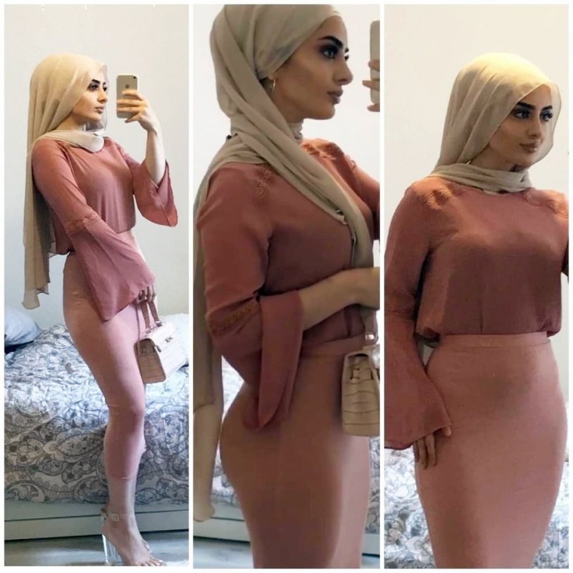 Huge breasts under hijab