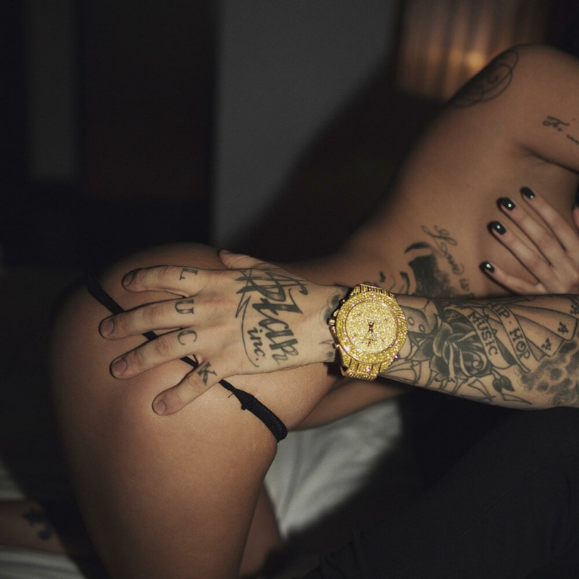 Beautiful girl with tattoos